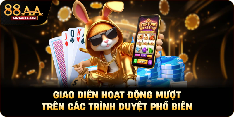 Giao diện hoạt động mượt trên các trình duyệt phổ biến